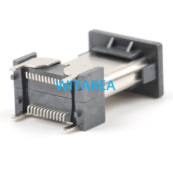 USB C Receptacle 24pin Type C Socket  Vertical Mount SMT Female Connector,Height=13mm